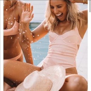 Sarah’s Day Ribbed Pink One Piece